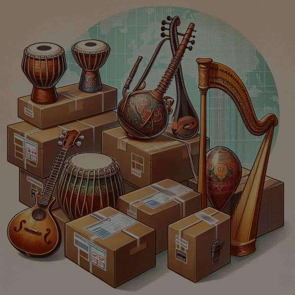 Quels sont les conseils pour un déménagement international avec des instruments de musique traditionnels ?